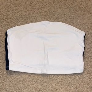 garage tube top with strips on the side